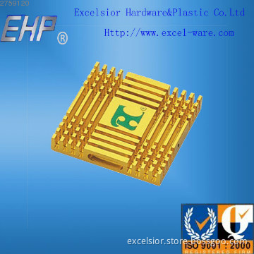 Golden Anodized Aluminum Heat Sink